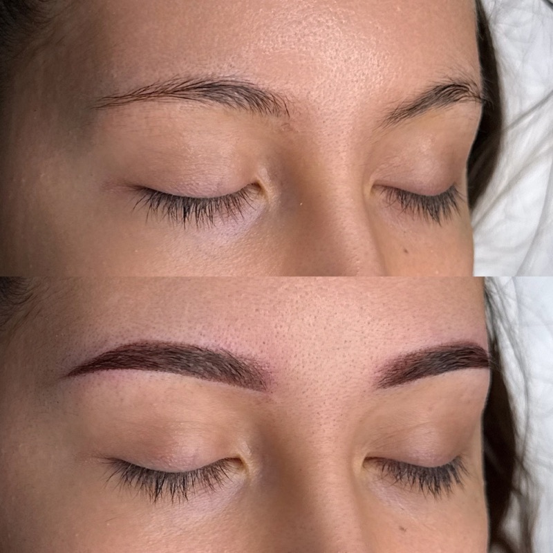 Powder Brows Vorher Nachher
