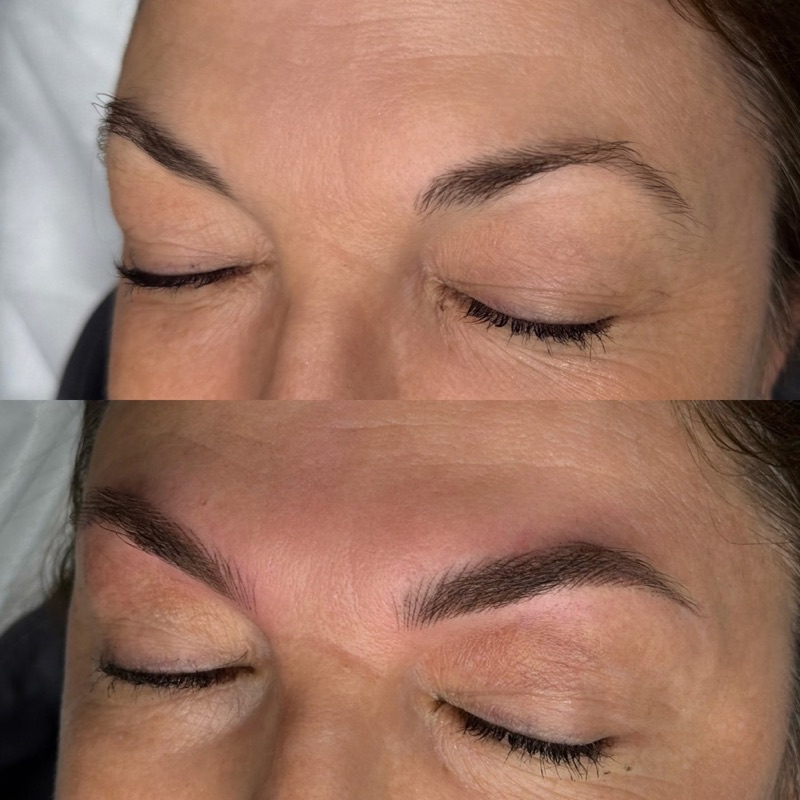 Powder Brows Vorher Nachher